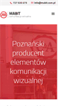Mobile Screenshot of mabit.com.pl